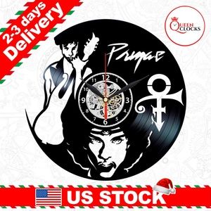 Prince Clock Rogers Nelson Symbol Purple Rain Gift